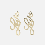 Brianna Cannon Gold Love Stud Earrings