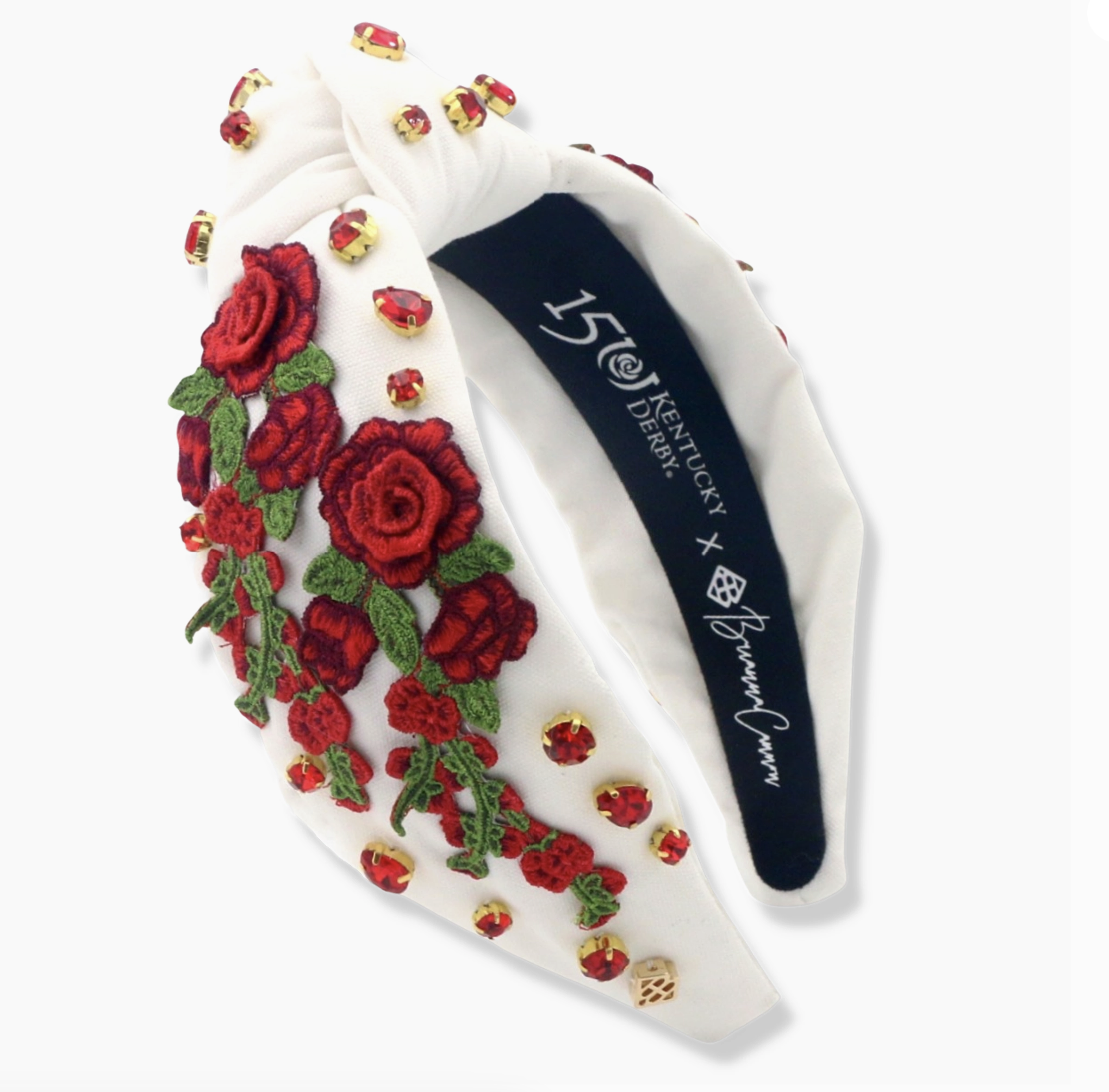Brianna Cannon Limited Edition 150th Anniversary Kentucky Derby Roses Headband