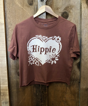 Ida Red Hippie Cropped Tshirt