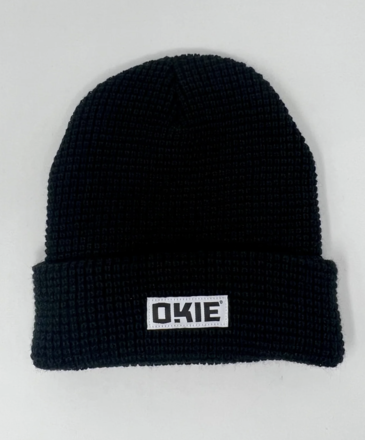 The Okie Brand The Okie Brand Waffle Beanie- Black