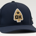 The Okie Brand The Okie Brand Pierce Performance Navy Flat Bill Hat