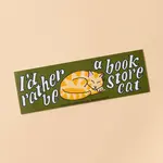 Ida Red I'd Rather be a Bookstore Cat Sticker