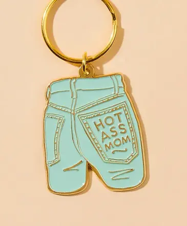 Ida Red Mom Jeans Enamel Keychain