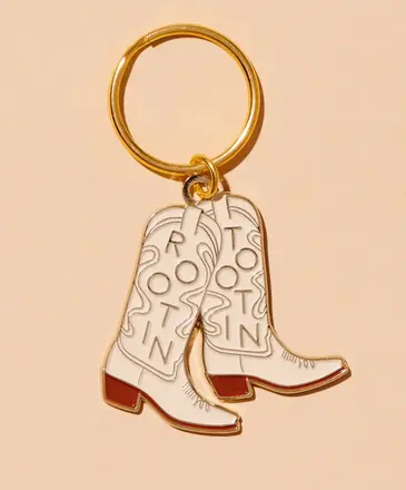 Ida Red Rootin' Tootin' Western Cowboy Boots Keychain