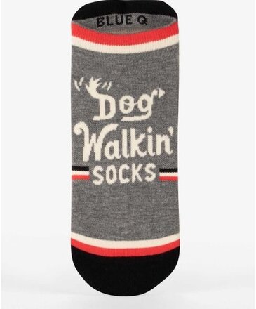 Blue Q Dog Walking' Sneaker Socks L/XL
