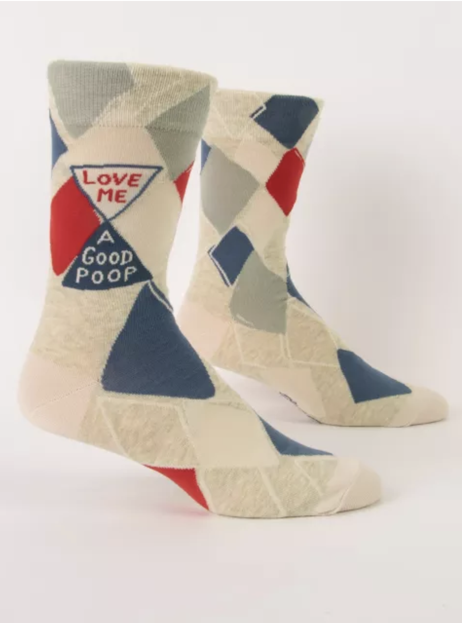 Blue Q Love Me A Good Poop Men's Socks