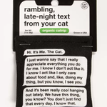 Blue Q Rambling Text Catnip Toy