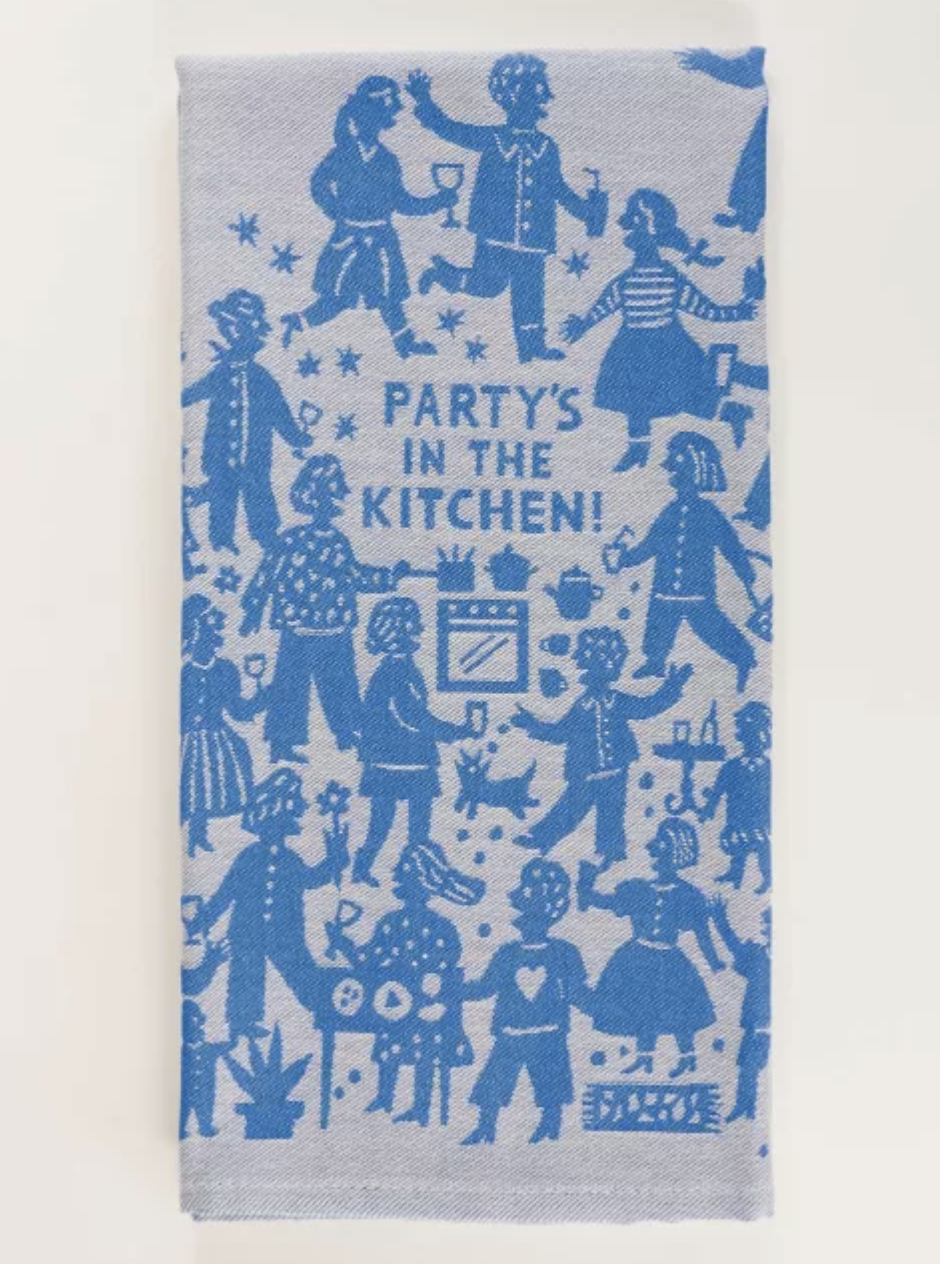 Blue Q Party in The Kitchen Dish Towel