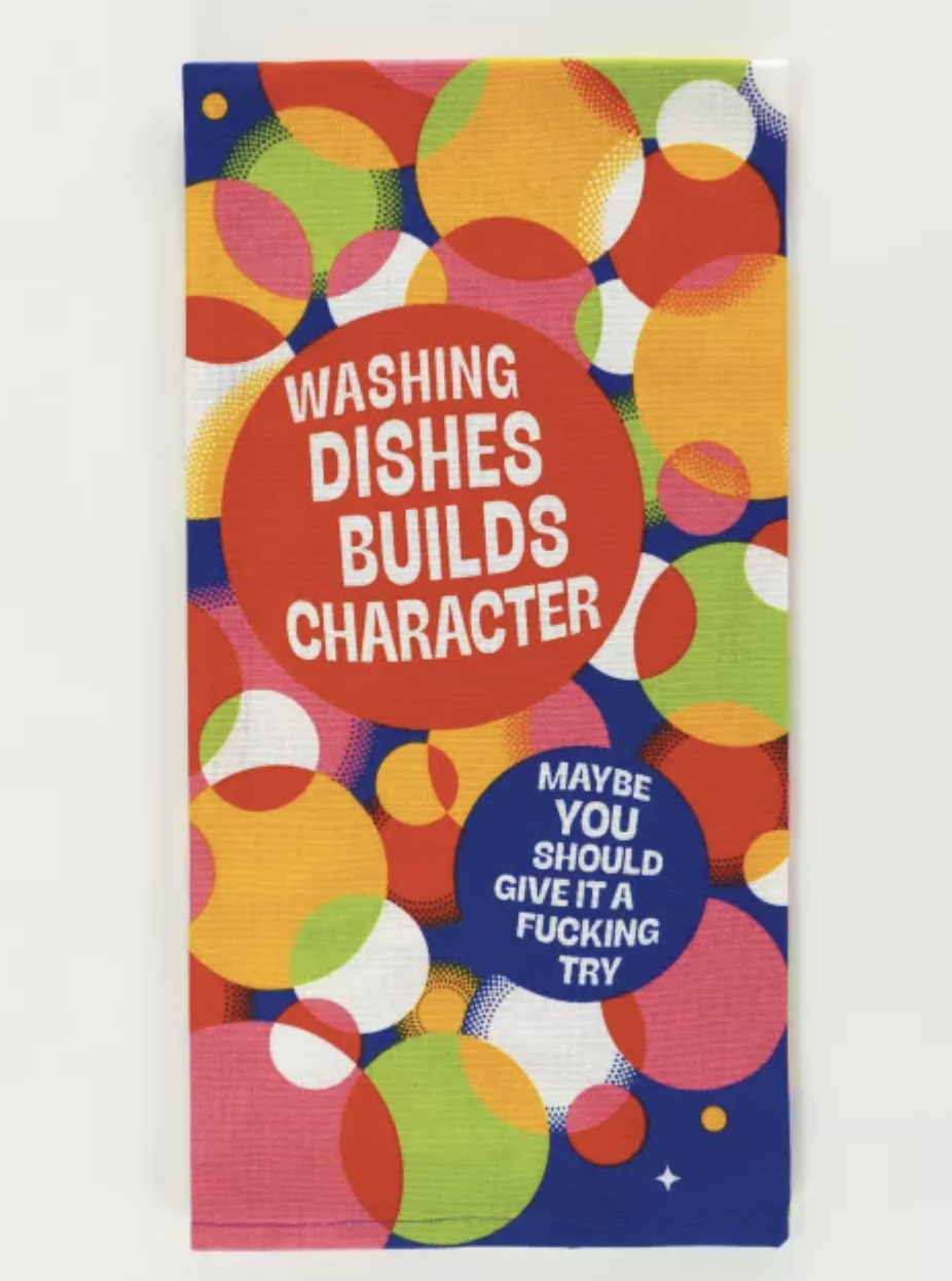 Blue Q Washing Dishes Dish Towl Ida Red General Store