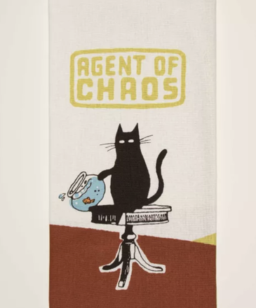Blue Q Agent of Chaos Dish Towel