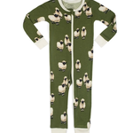 Milkbarn Bamboo Zipper Footed Romper