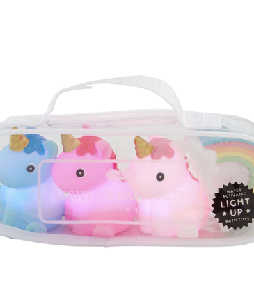 Mud Pie Light Up Unicorn Bath Toys