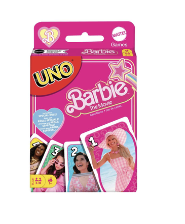 Ida Red Barbie Movie Uno Card Game