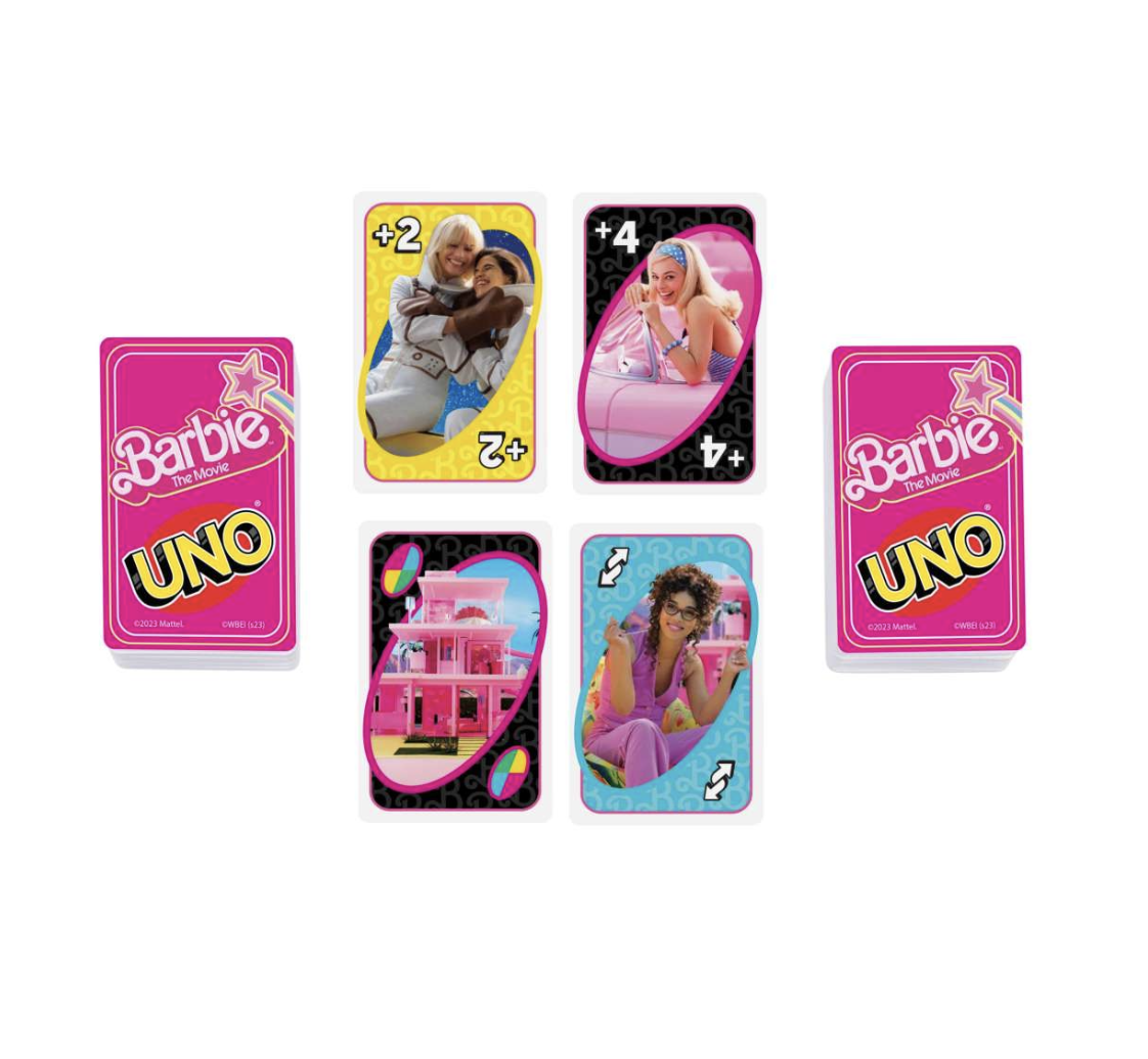 Ida Red Barbie Movie Uno Card Game