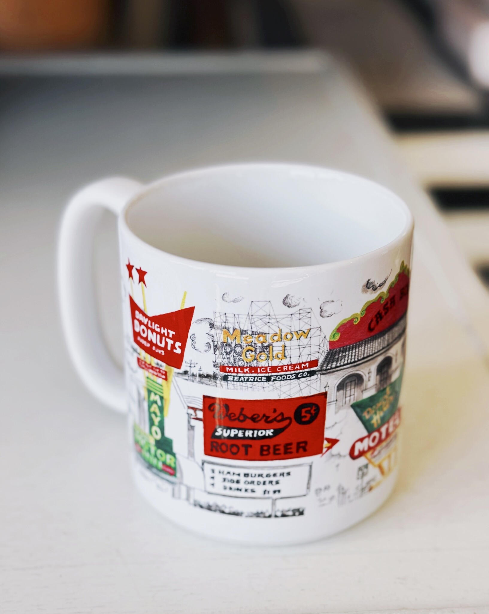 Tulsa In Ink Collection Mug 1 Ida Red General Store