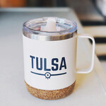 Ida Red Tulsa Flag Insulated Mug - Matte Dew