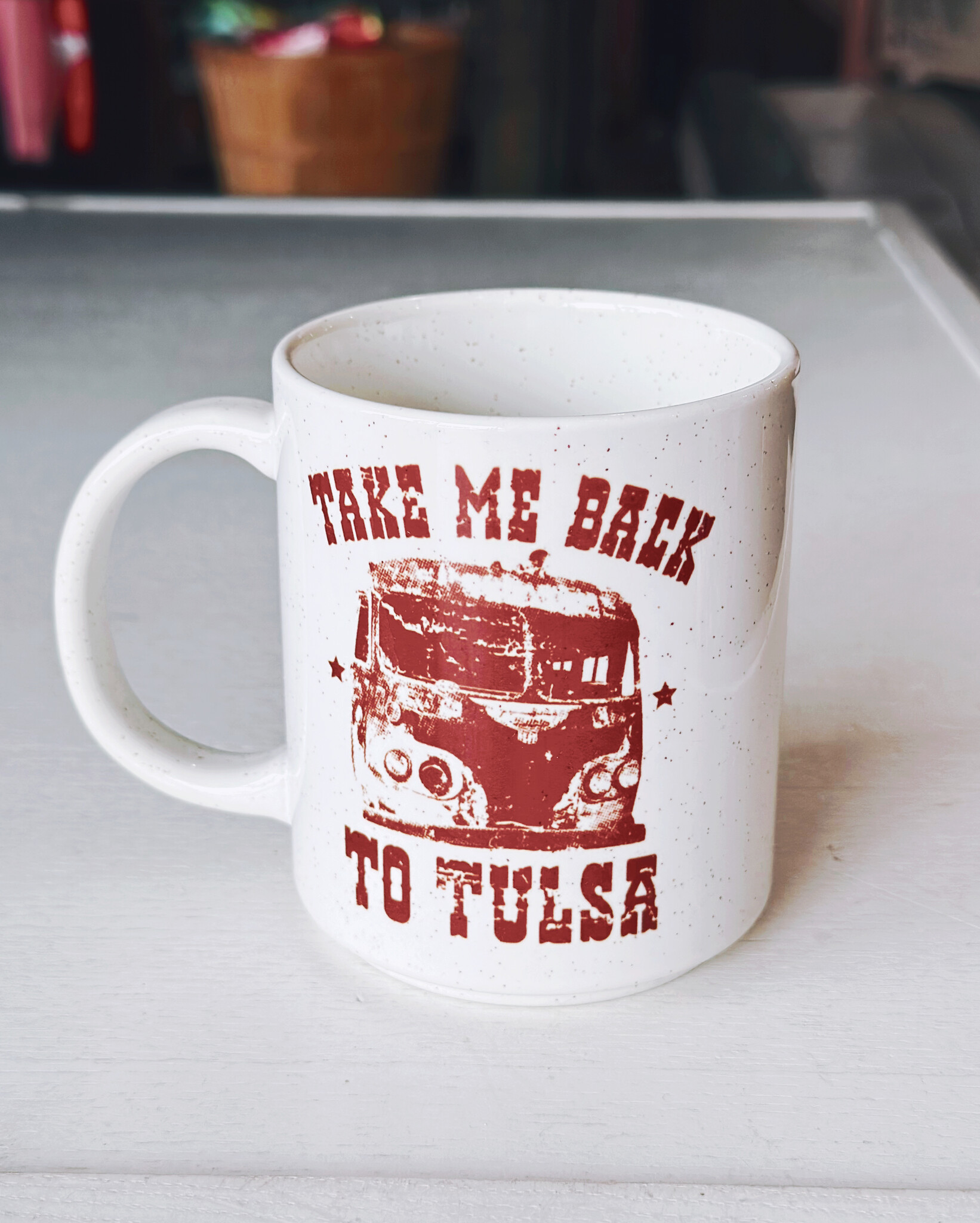 Ida Red Take Me Back To Tulsa Cream Mug