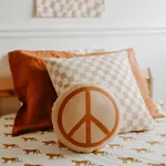 Ida Red Peace Pillow - Peach