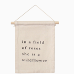 Ida Red Wildflower Hang Sign