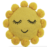 Peking Handicraft Sunshine with Pom Pops Pillow