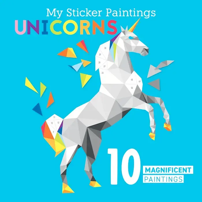 Wellspring My Sticker Paintings: Unicorns Activity Book