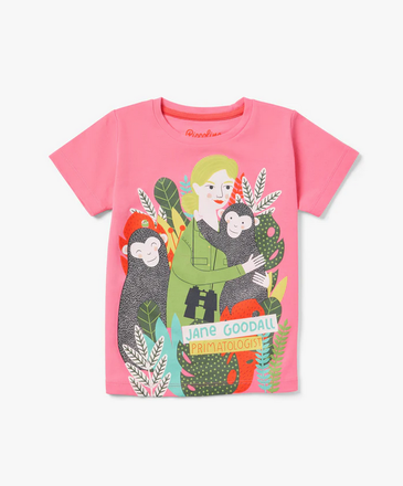 Piccolina Kid's Jane Goodall Short Sleeve Trailblazer Tshirt