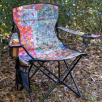 Natural Life Folding Camp Chair - Red Orange