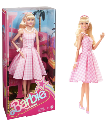 EE distribution Barbie Movie Doll in Pink Gingham Dress