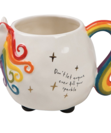 Natural Life Unicorn Folk Art Mug