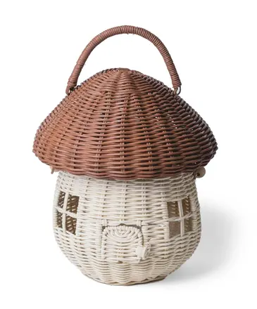 Ida Red Mushroom House Basket