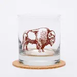 Ida Red Bison Rocks Glass