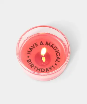Ida Red Secret Message Candle - Have A Magical Birthday