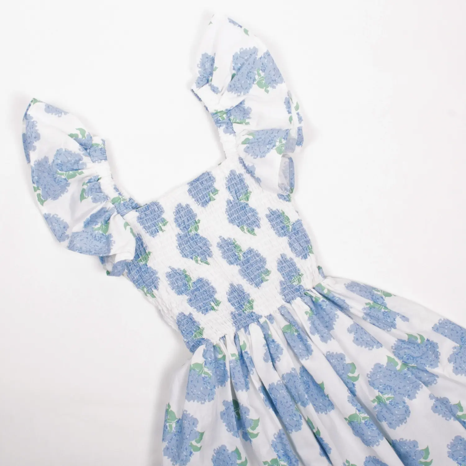 8 Oak Lane Hydrangea Bow Back Smocked Mini House Dress