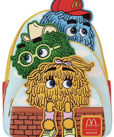 Ida Red McDonald's Fry Guys Triple Pocket Loungefly Mini-Backpack