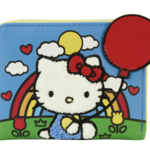 Ida Red Hello Kitty 50th Anniversary Loungefly Chenille Zip-Around Wallet