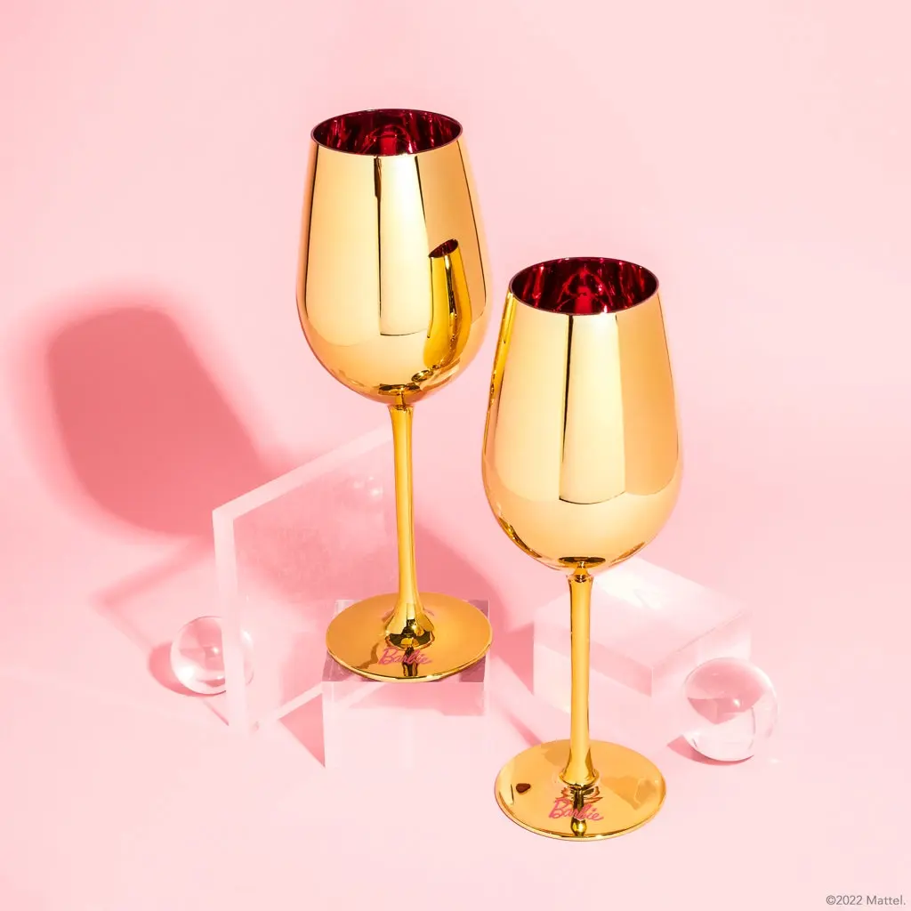 Ida Red Barbie  X Dragon Glassware Dreamhouse Wine Glasses