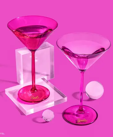 Ida Red Barbie  X Dragon Glassware Martini Glasses