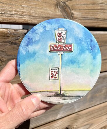 Ida Red QuikTrip Coaster