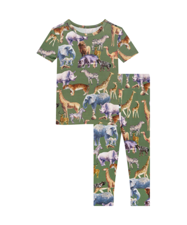 Posh Peanut Inc Posh Safari - Short Sleeve Basic Pajama