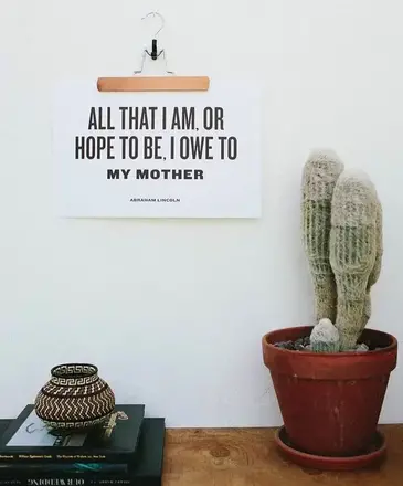 The Bee & The Fox Letterpress: I Owe To My Mother