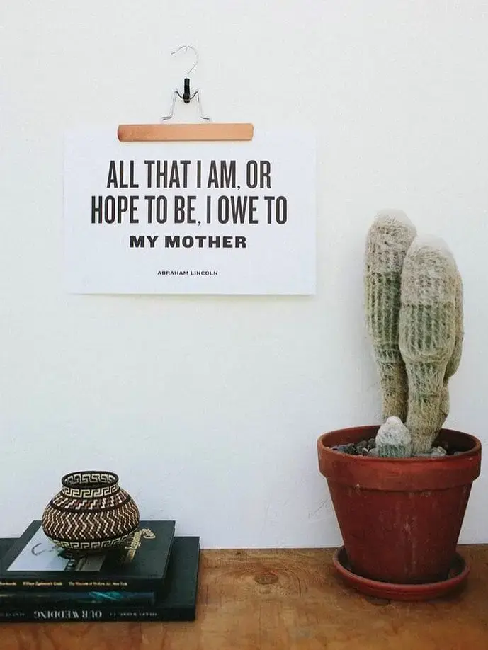 The Bee & The Fox Letterpress: I Owe To My Mother