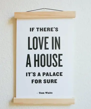 The Bee & The Fox Letterpress: If There's Love in A House