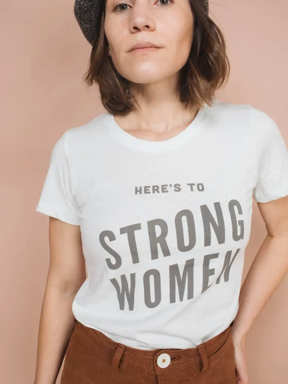 The Bee & The Fox Here's To Strong Women Fitted Crewneck