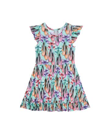 Posh Peanut Inc Irina - Cap Sleeve Ruffled Twirl Dress