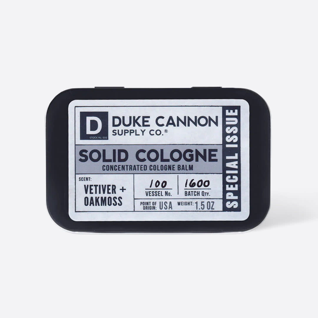 Duke Cannon Solid Cologne- Vetiver and Oakmoss