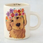 Natural Life Embossed Cup of Happy - Dog Mug