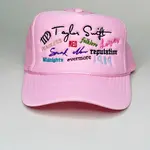 Poppy & Pout Taylors Albums Trucker Hat Pink Solid