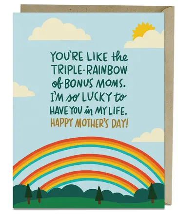 Em & Friends Triple-Rainbow Bonus Mother's Day Card