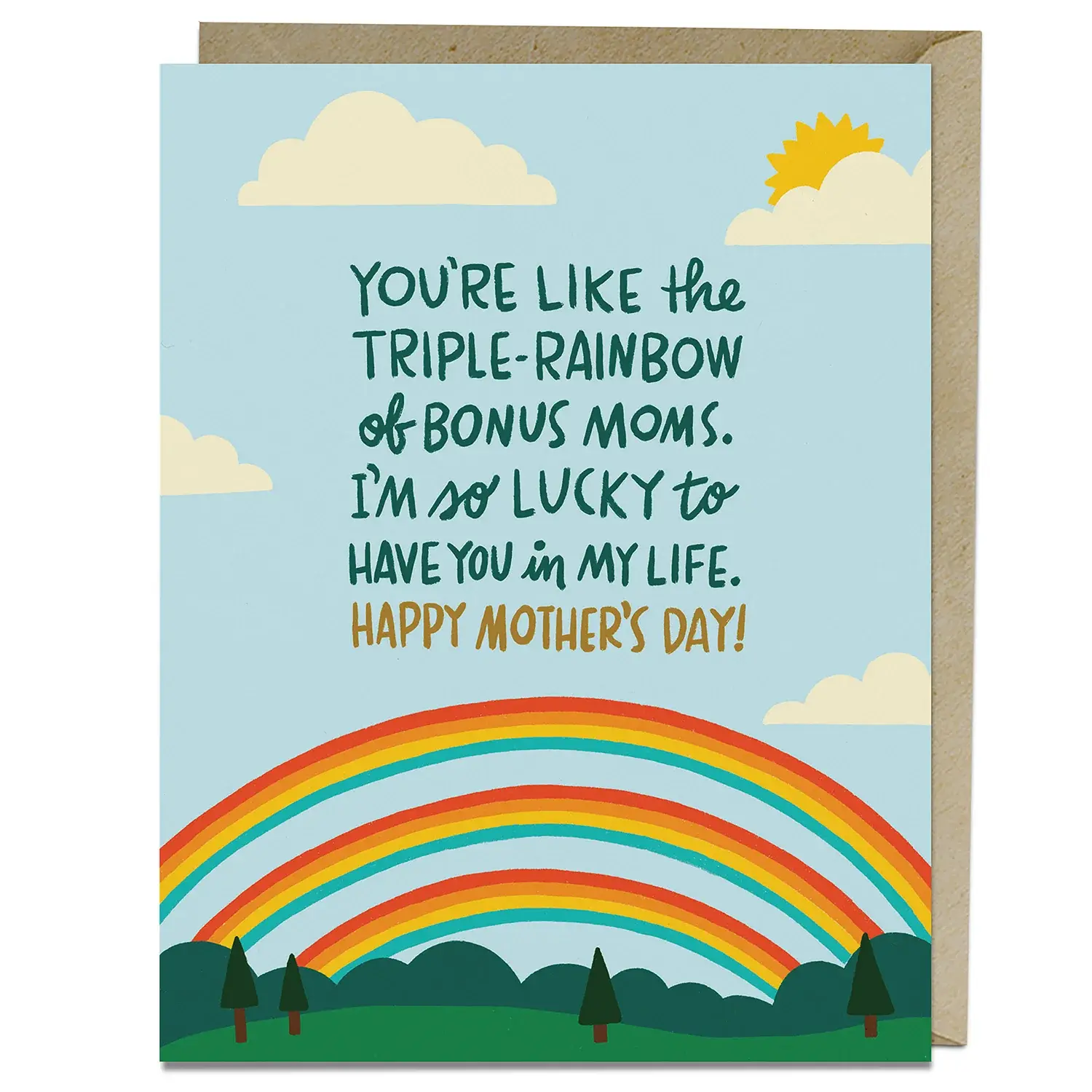 Em & Friends Triple-Rainbow Bonus Mother's Day Card