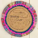 Natural Life Steering Wheel Cover- Patchwork